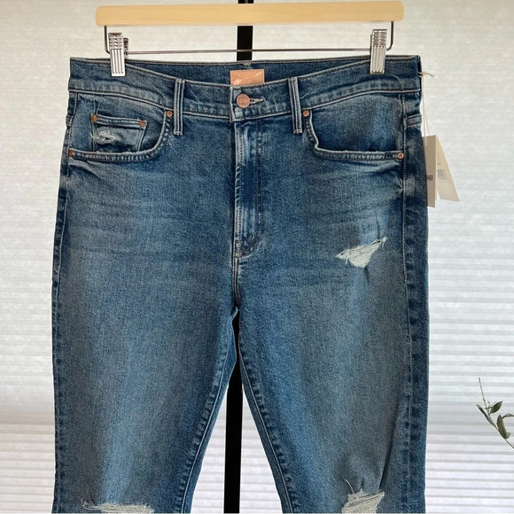 Mother Denim Insider High Rise Ankle Flare Jeans Bloom and Doom 32 Classic NWT - Picture 2 of 8